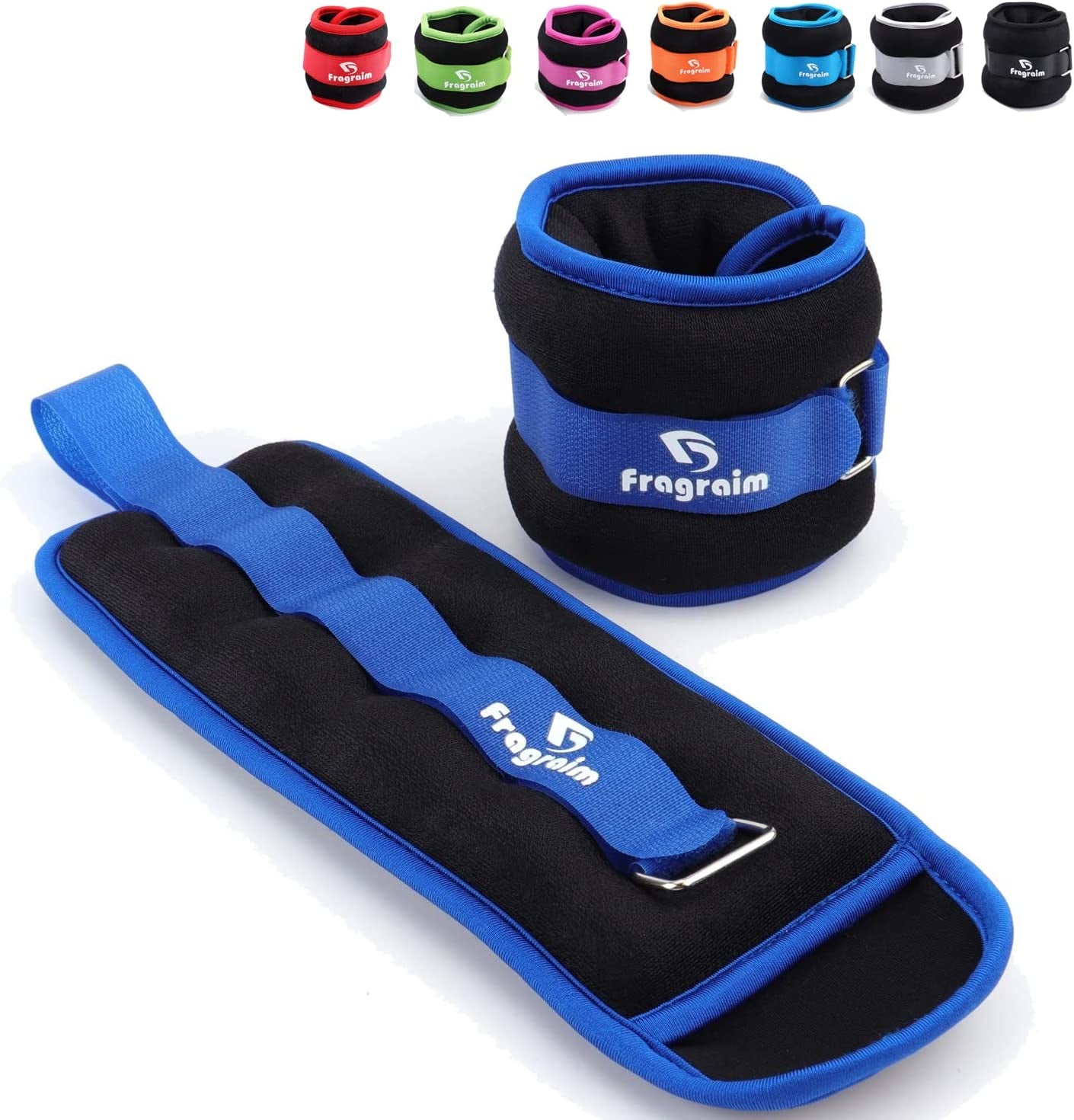 Ankle Weights for Women, Men and Kids - 2  LBS 1 Pair Strength Training Wrist/Leg/Arm Weight with Adjustable Strap for Jogging, Gymnastics, Aerobics, Physical Therapy